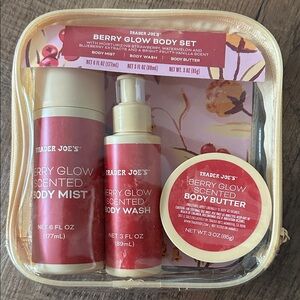 Berry Glow Body Set Trader Joe’s limited edition New in bag NWT